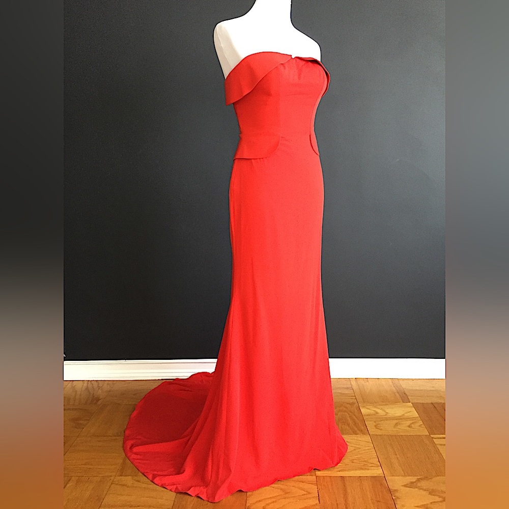 Strapless Evening Gown with shawl